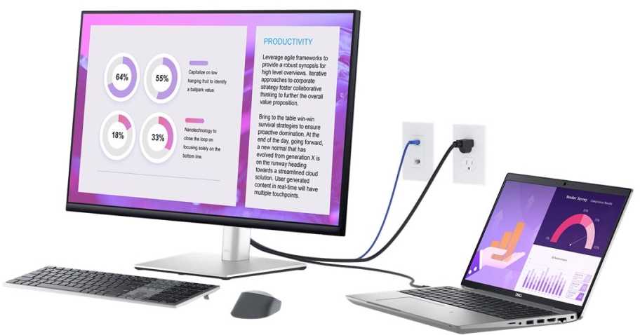 Monitorius Dell P3223QE 31.5", Sidabrinės/Juodos spalvos