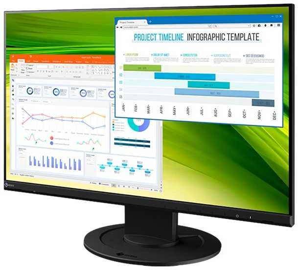 Monitorius EIZO FlexScan EV2360-BK LED ekranas 57,1 cm (22.5") 1920 x 1200 pikseliai WUXGA Juoda