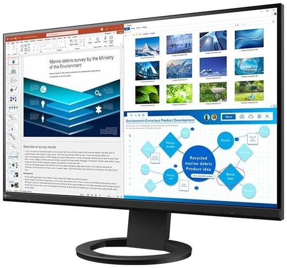 Monitorius EIZO FlexScan EV2720S-BK - IPS | 27" | QHD | sRGB 10bit | Pivot | Juodas