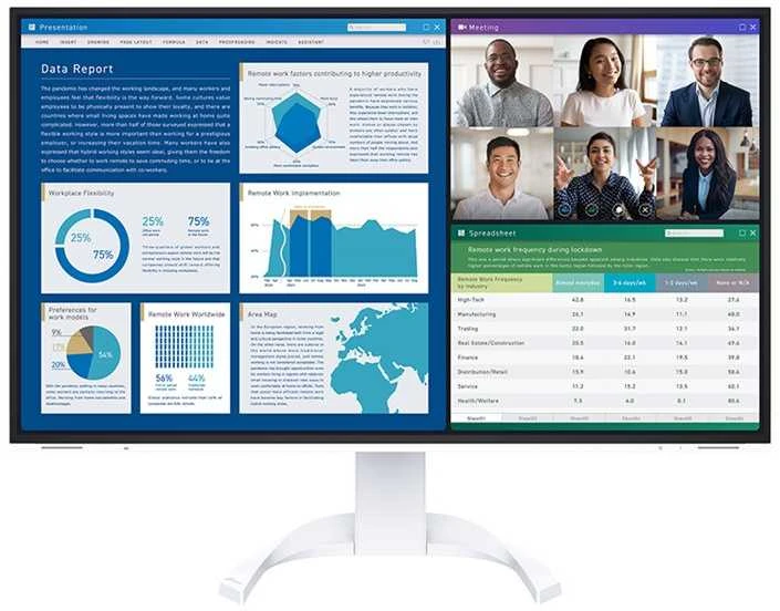 Monitorius EIZO EV3240X 31.5" IPS 16:9 3840X2160 USB-C/94W RJ45 (Juodas)