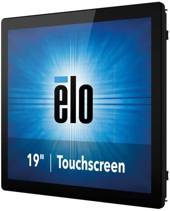Monitorius ELO Touchsystems 1990L, 19" LED atviras rėmelis, HDMI, VGA ir DP, projektuojamas talpinis 10 jutiklių nulinis rėmelis, USB valdiklis, skaidrus, nėra maitinimo bloko