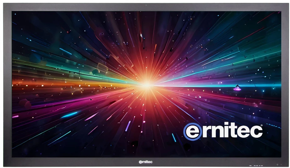 „Monitorius Ernitec 55“ 24/7 4K UHD – vidaus naudojimui – didelis ryškumas, 3000 NITS