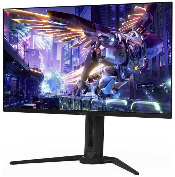 „GIGABYTE AORUS FO32U2P“ 32 colių OLED žaidimų monitorius – 3840 x 2160 (UHD), 240 Hz, 0,03 ms, 250 cd/m2, KVM, „FreeSync Premium Pro“, „DisplayHDR True Juodas 400“, „Displayport2.1“, 80 cm (31,5 colio), 3840 x 2160 pikselių, 4K Ultra HD, OLED, 0,03 ms, juodas