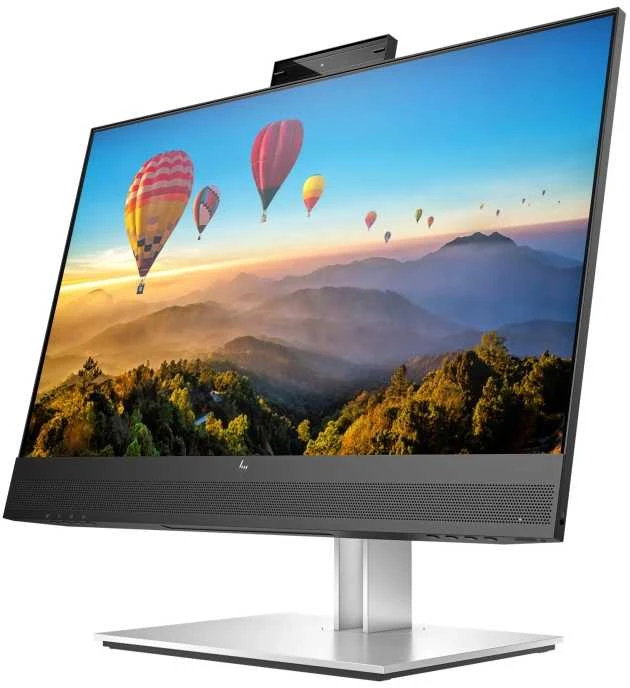 Hewlett Packard (HP) HP E24m G4 FHD USB-C konferencijų monitorius, 60,5 cm (23,8"), 1920 x 1080 pikselių, „Full HD“, 5 ms, Juoda, Sidabras
