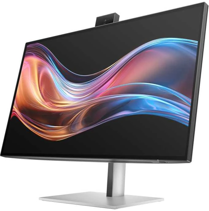HP serijos 7 Pro 27 colių 4K konferencijų monitorius – 727 pm be PVC, 68,6 cm (27"), 3840 x 2160 pikselių, 4K Ultra HD, LCD, 5 ms, sidabrinis