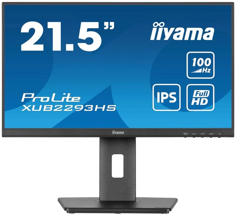 „IIYAMA XUB2293HS-B6“ 21,5 colio IPS FHD LED monitorius, 100 Hz, 300 cd/m², 1 ms, HDMI, DP garsiakalbiai