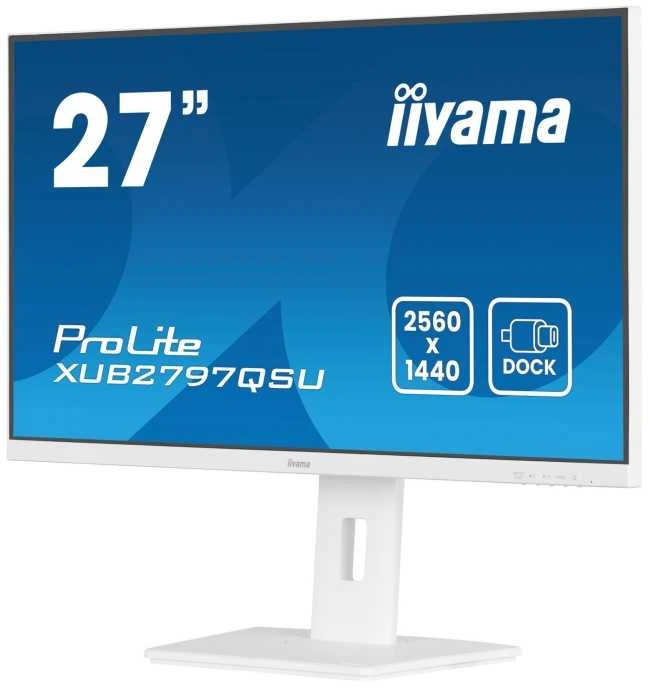 Monitorius IIYAMA XUB2797QSU-W2 27 colių 2560x1440 300cd/m2 1ms HDMI DP USB