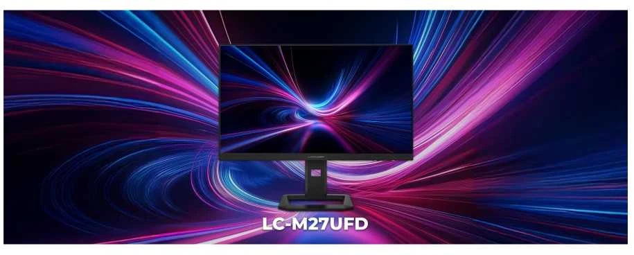 LC-Power 68,58 cm (27 colių) LC-M27UFD DP+HDMI 2.1 4K dviejų režimų monitorius