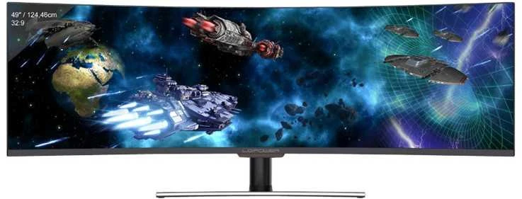LC-Power 124,5 cm (49") 20A2A VA+DP+HDMI monitorius