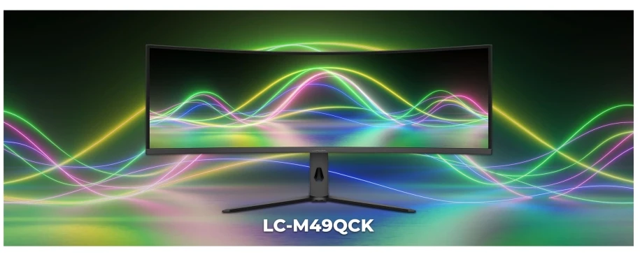 Monitorius LC-Power 124,46 cm (49") LC-M49QCK lenktas VA + DP + 2xHDMI