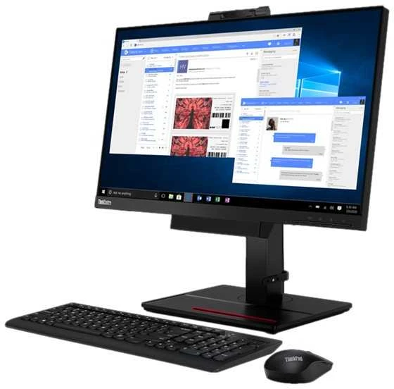 Monitorius Lenovo ThinkCentre Tiny-in-One 24 (Gen 4) 23,8 colio, IPS, 1920 x 1080, 16:9, 4 ms, 250 cd/m², Integruotas garsiakalbis (-ai), Juodas, 1080p kamera su dviem mikrofonais, skirta VOIP , LED indikatorius, 60 Hz, HAS
