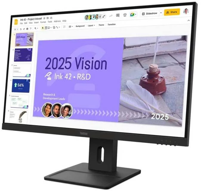 „Lenovo ThinkVision E27Q-40“ verslo monitorius – QHD, 100 Hz, sertifikuotas „ENERGY Star“, TCO 10, TCO Edge 2.1, EPEAT™ Gold