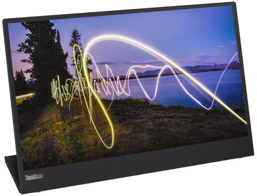 Monitorius Lenovo ThinkVision M15 15,6 colio, IPS, FHD, 1920 x 1080, 16:9, Įjungta: 6 ms Išjungta: 14 ms, 250 cd/m², Juodas, 1 x USB Type-C, 60 Hz