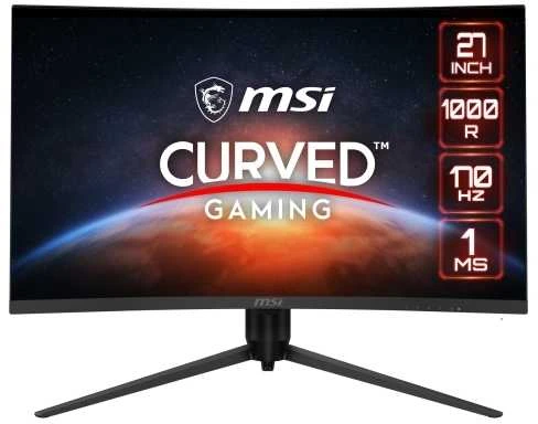 Monitorius MSI G271CQPDE E2, 68,6 cm (27"), 2560 x 1440 pikselių, „Wide Quad HD“, LED, 1 ms, Juoda