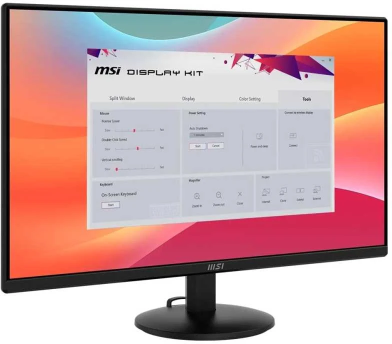 Monitorius MSI PRO MP272L 27" | Matinis | IPS | 1920x1080 | 16:9 | 100 Hz | 1 ms | Juodas