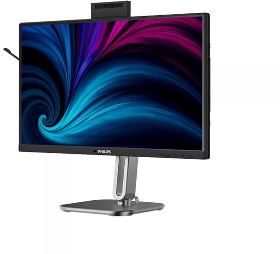 Monitorius „Philips MT 23,8“ 24B2U4301H – 1920x1080, IPS, 120 Hz, HDMI, DP, USB šakotuvas, USB-C, PD, RJ45, Repro, Pivot, internetinė kamera