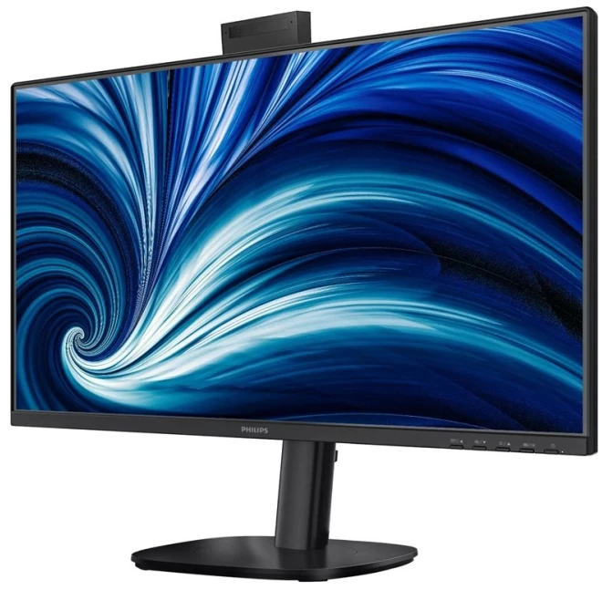 Monitorius „Philips MT 23,8“ 24B2U3301H – 1920x1080, IPS, 120 Hz, HDMI, DP, USB šakotuvas, USB-C, PD, RJ45, Repro, Pivot, internetinė kamera