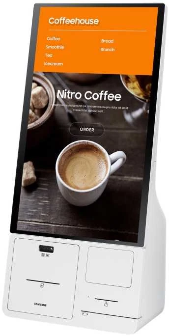 Monitorius SAMSUNG KIOSK KM24A 24" SELF ORDERING DISPLAY FULLHD, 250 NITS, TOUCH