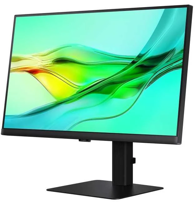Monitorius Samsung „ViewFinity S6 S24D604UEU“ – LED ekranas – USB – 24 colių – 2560 x 1440 QHD @ 100 Hz – IPS – 350 cd/m² – 1000:1 – HDR10 – 5 ms – HDMI, DisplayPort, USB-C – juodas