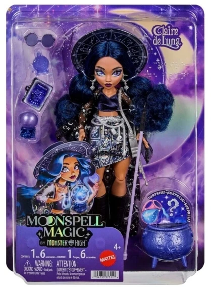 Mattel MONSTER HIGH MOONSPELL MAGIC lėlė Claire - aiškeregė kerėtoja (JMB89)