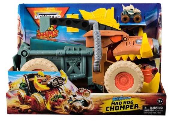 MONSTER JAM transporto priemonių rinkinys MAD HOG Mini Feature Playset, 6071776