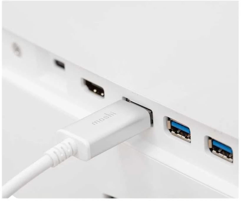 Moshi USB-C į DisplayPort 1,5 m, 5K (baltas) laidas