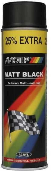 MOTIP Dažai juodi matiniai 500ml