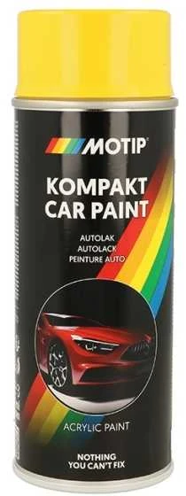 Motip purškiami automobilių dažai su geltonu dangteliu
