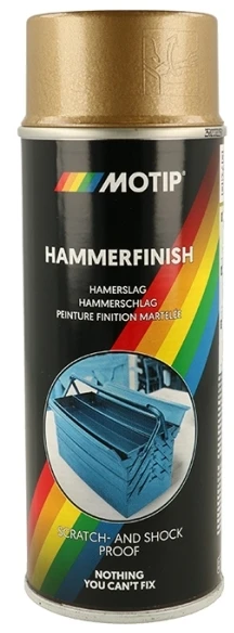 Motip Hammer poliravimo purškiklis, auksinis, 400 ml.