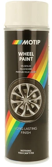 Ratlankių dažai WHEEL SPRAY balti 500ml, Motip