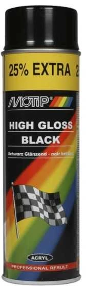 MOTIP Dažai juodi blizgantys 500ml
