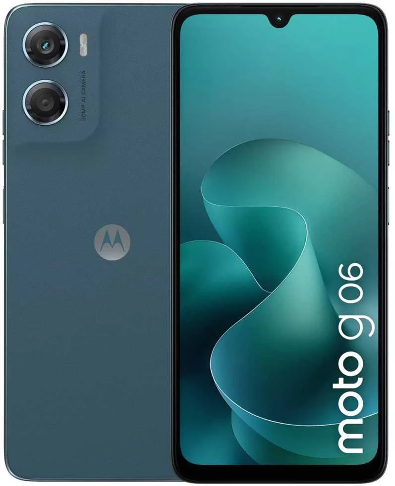 „Motorola moto g06“ 17,5 cm (6,88 colio) dviejų SIM kortelių „Android 15“ 4G USB C tipo 4 GB 64 GB 5200 mAh Mėlyna