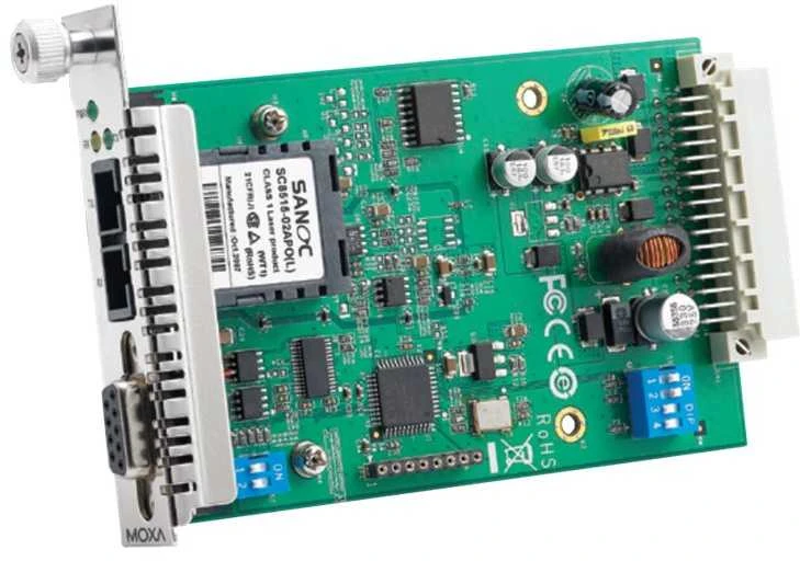 Moxa Technologies „Moxa Fiber Media Converter Single“ – keitiklis – šviesolaidinis