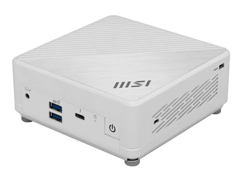 Mini stacionarus kompiuteris MSI Cubi 5 1M-439BEU su Core 5 / WiFi 6E + BT 5.3 / 1x2.5Gbps + 1x1Gbps baltos spalvos