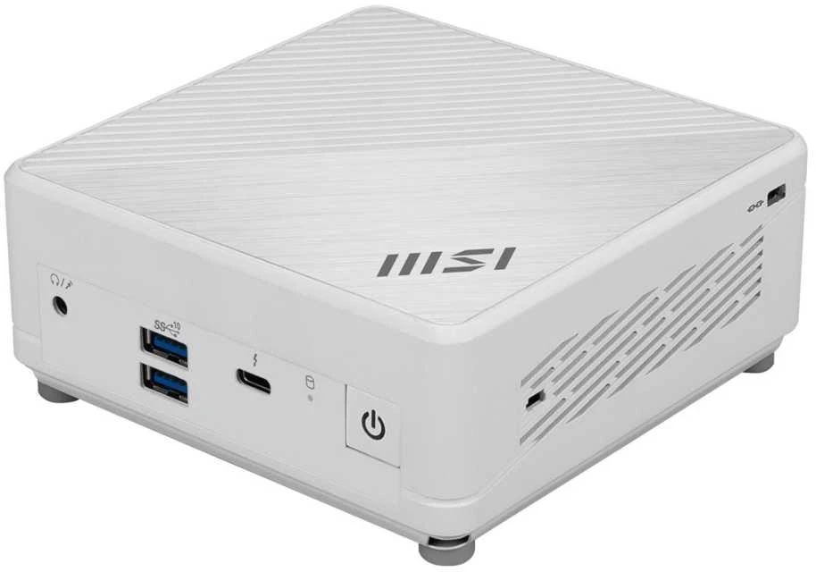 Mini stacionarus kompiuteris MSI Cubi 5 1M-441BEU su Core 3 / WiFi 6E + BT 5.3 / 1x2.5Gbps + 1x1Gbps (baltas)