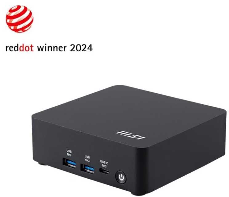 MSI CUBI NUC AI 1UMG-006EU, „Intel Core Ultra 5“, 125Hz, 16 GB, DDR5-SDRAM, 512 GB, „Windows 11 Pro“
