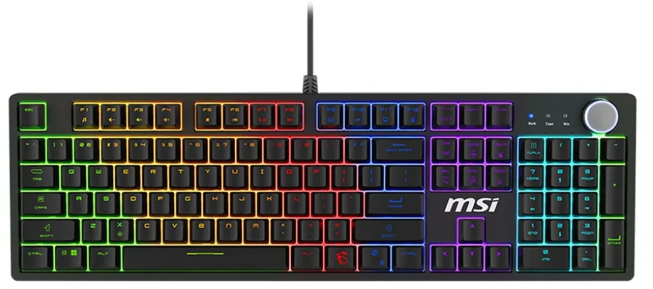 MSI FORGE GK-320 Raudonas Klaviatūra žaidimams, verkabelt
