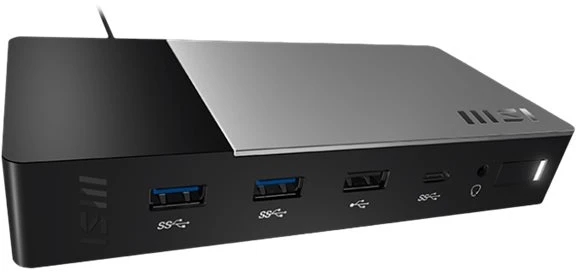 MSI USB-C Docking Station Gen 2 USB 3.2 Gen 2 (3.1 Gen 2) Type-C Juodas