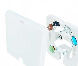 Mto Electric As PlayB virtuvių lizdas, 5x2,5 mm² – baltas, plonas dizainas