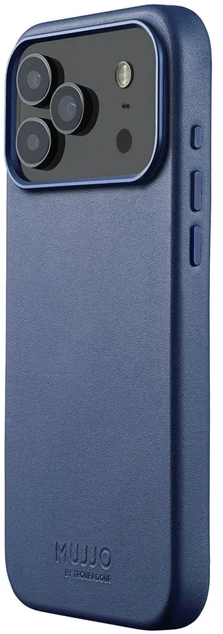 Mujjo Odinis dėklas for iPhone 18 Pro Max / 17 Pro Max - Monaco Mėlyna