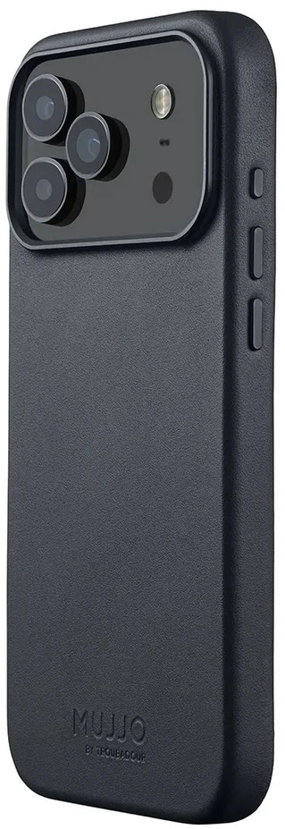 Carruzzo Mujjo Odinis dėklas - etui skórzane do iPhone 17 Pro Max kompatybilne su MagSafe (basalt)