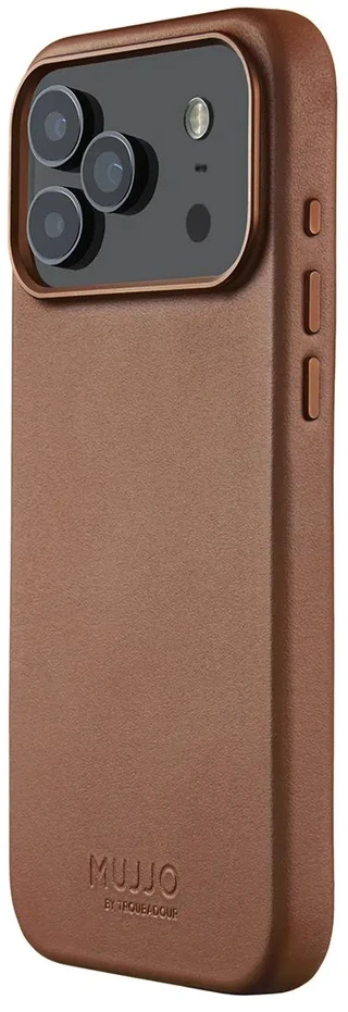 Carruzzo Mujjo Odinis dėklas - etui skórzane do iPhone 17 Pro Max kompatybilne su MagSafe (tan)