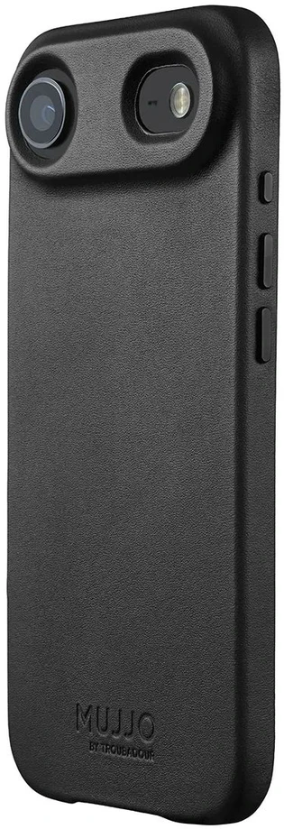 Carruzzo Mujjo Odinis dėklas - etui skórzane do iPhone Air kompatybilne su MagSafe (juodas)