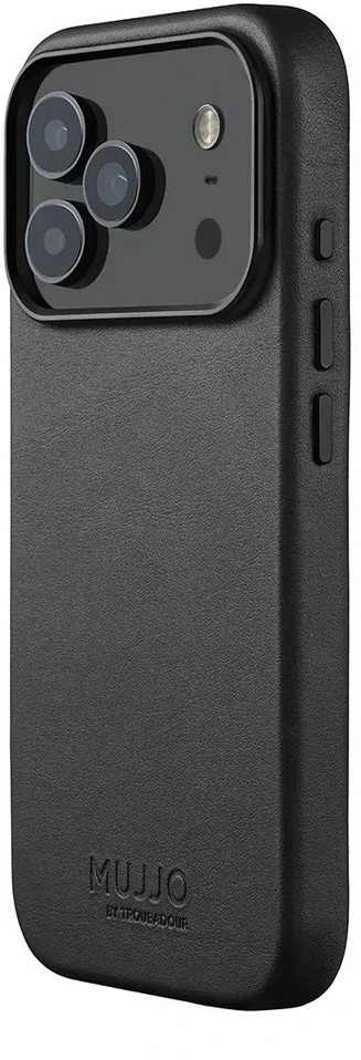 Carruzzo Mujjo Odinis dėklas - etui skórzane do iPhone 17 Pro kompatybilne su MagSafe (juodas)