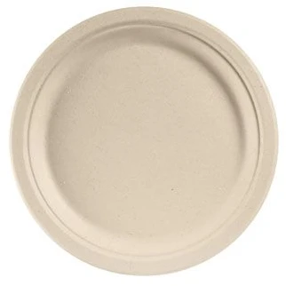 Duni Apvali lėkštė 26 cm Bagasse FF natūraliai ruda, 50 vnt./pak