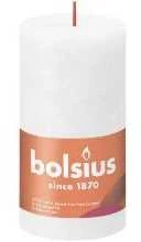 Bolsius Žvakės Shine, 4vnt., debesų baltos, 130x68mm, cilindro formos