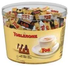 Multi Šokoladiniai „Toblerone“ saldainiai mažytėje mišinio dėžutėje 904 g. Pieniškas/baltas/juodas. Maždaug 113 vnt., 904 g/dėžutėje - (904 vnt.)