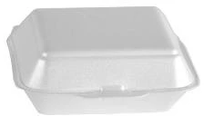 Multi Didelė mėsainių dėžutė 185x145x73 mm XPS balta HP2.4 150 vnt./dėžėje 2.4 pk