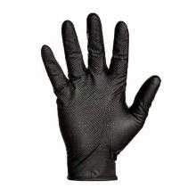 Multi Vienkartinės nitrilinės pirštinės M-Safe Grippaz 246BK, 50 vnt dėžėje, 0,15mm storis, juodos, 8/M