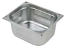 Multi Maisto šildymo indas 1/2 GN 12,5 l 32,5x26,5x20 cm perforuotas nerūdijantis plienas, 6 vnt./pak.